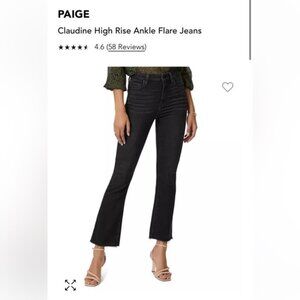 Paige Claudine High Rise Flare Ankle Jean Size 27
